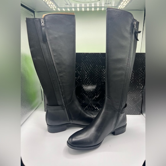 Sam Edelman Womens Paxten Black Leather Tall Riding Knee-High Boots Shoes NWT - Picture 5 of 8
